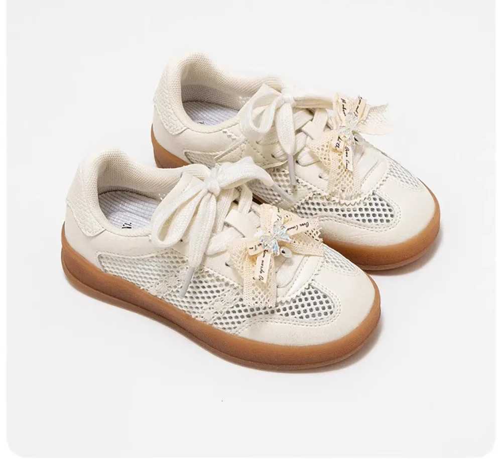 Summer Sport Shoes For Girls Mesh Fabric Breathable Teenager Girls Sneakers Anti-slippery Running Shoes For Children XJ250712