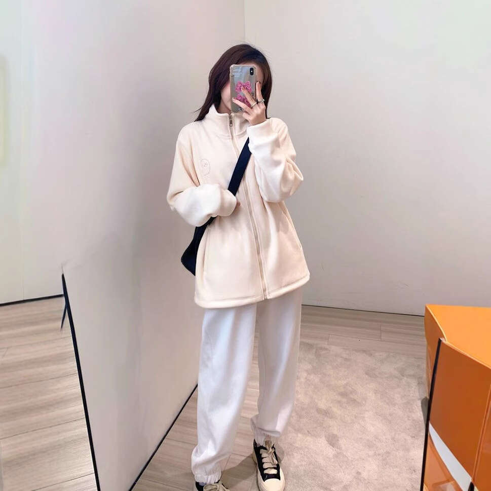 Sweatshirt Jacket Autumn Winter Women New Thickened Casual Loose Versatile Warm Ollie Fleece Top B5