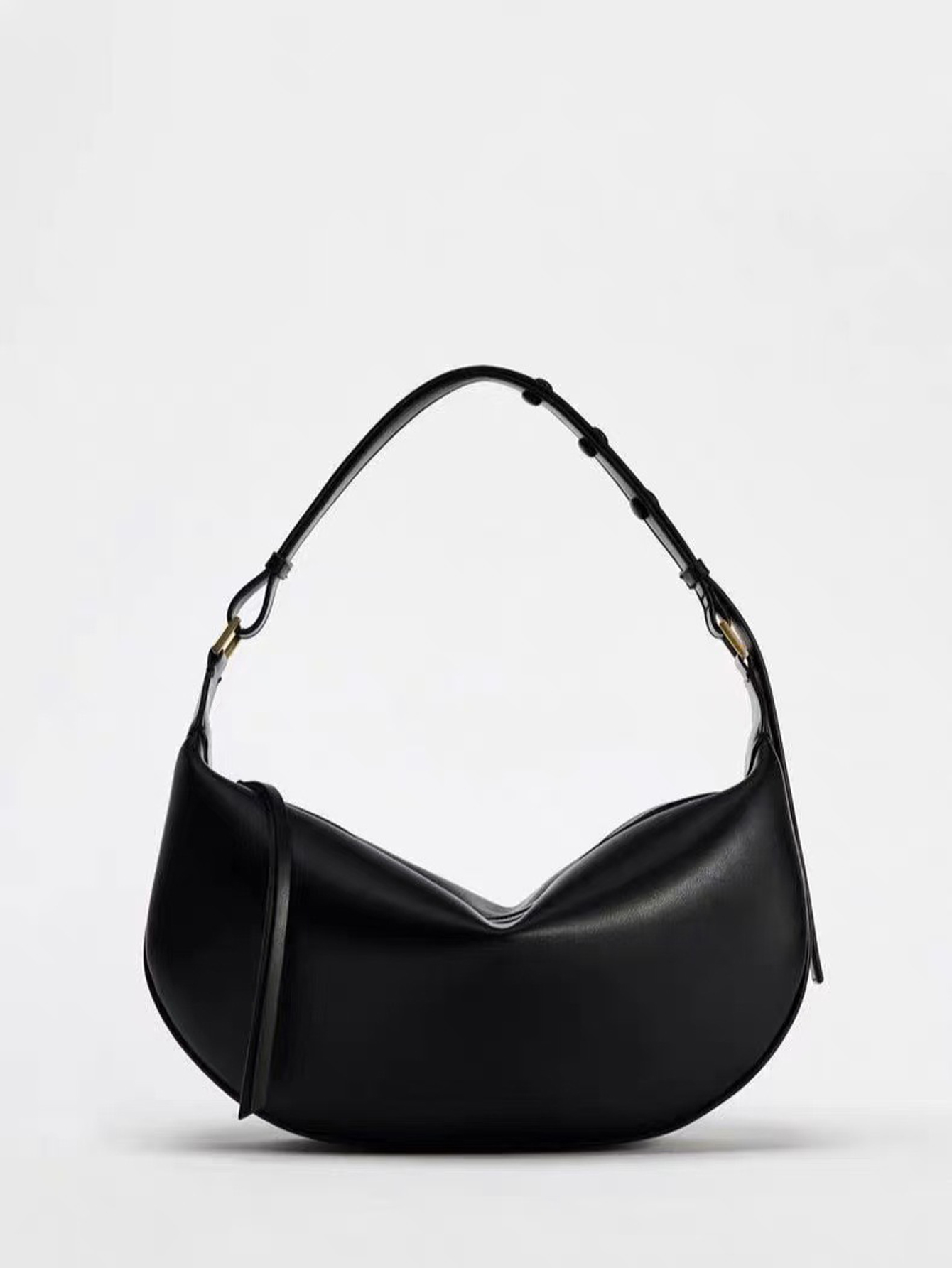 2025 new fashionable high-end texture single shoulder crossbody bag, versatile and niche design, underarm dumpling bag, light lu