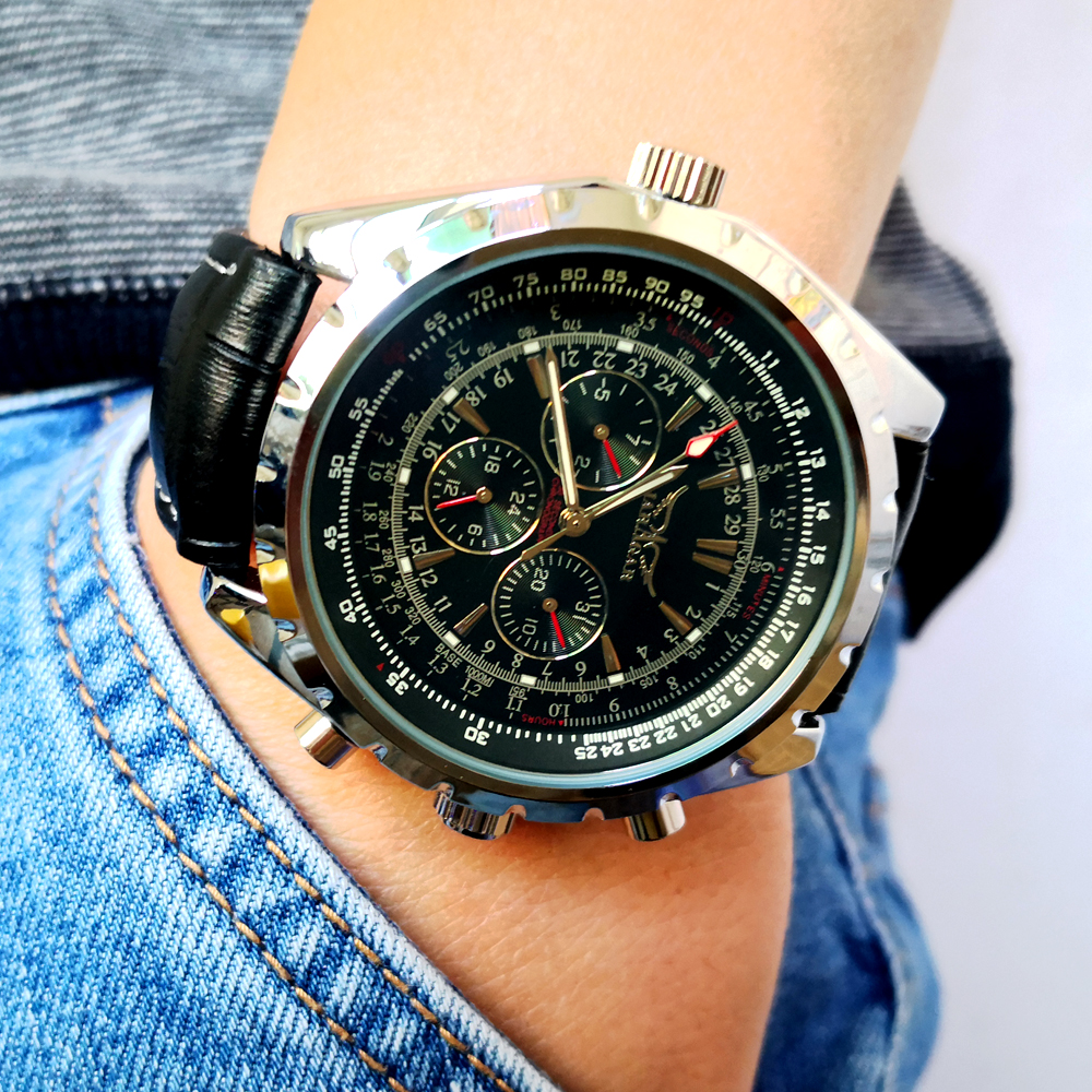 Wristwatches Jaragar Top Men Watch Mens Fashion Mechanical Watches Man Casual Business Waterproof Wristwatch Relogio Masculino