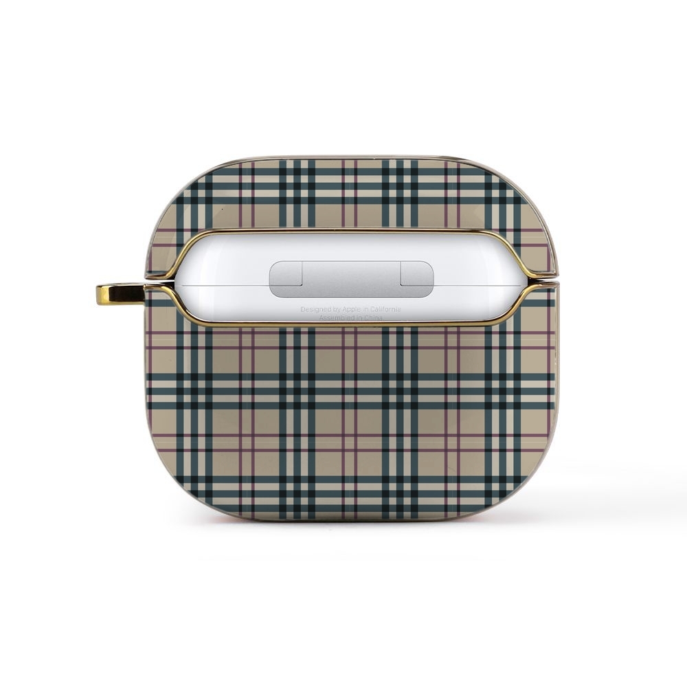 ddmythur Apple Earphone Accessories Headset AirPods 3 Cover Case earphones Pattern shell plaid pattern on an apple airpods airpod case