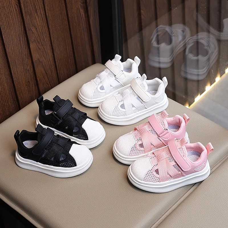 Childrens Mesh Sneakers Spring and Summer New Shell Head Soft Bottom Non-slip Board Shoes in Small Children with Casual Shoes XJ250712