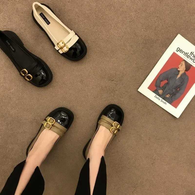 igh Quality Mary Jane Shoes Female New British Style Flat Sole Women Shoes Fi Belt Buckle Casual Shoes Zapatos XJ250712