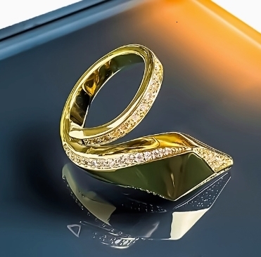 Elegant Cubic Zircon Heart Rings for Women Stainless Steel Ring Trendy Snake Shaped Couple Jewelry kpop Anillos Mujer 250711