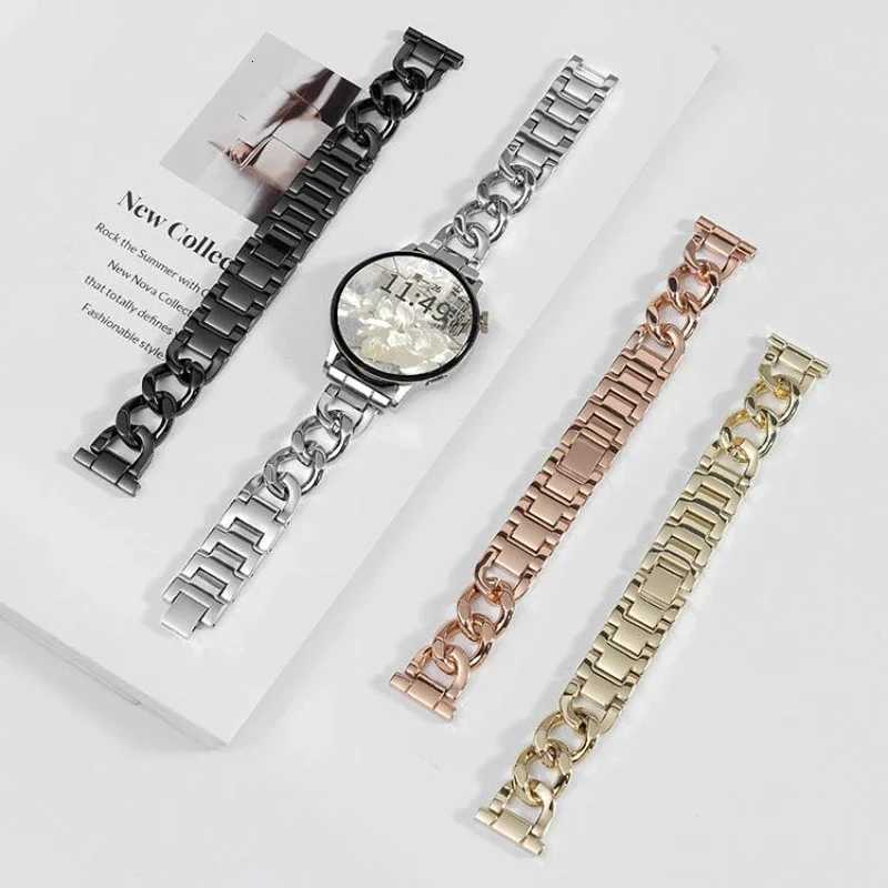 20mm Metal Chain Bracelet For Samsung Galaxy 4 5 6 3 40mm 44mm Classic 42mm 46mm 43/47mm For Huei GT3 GT4 Amazfit GTS watchband Y250712