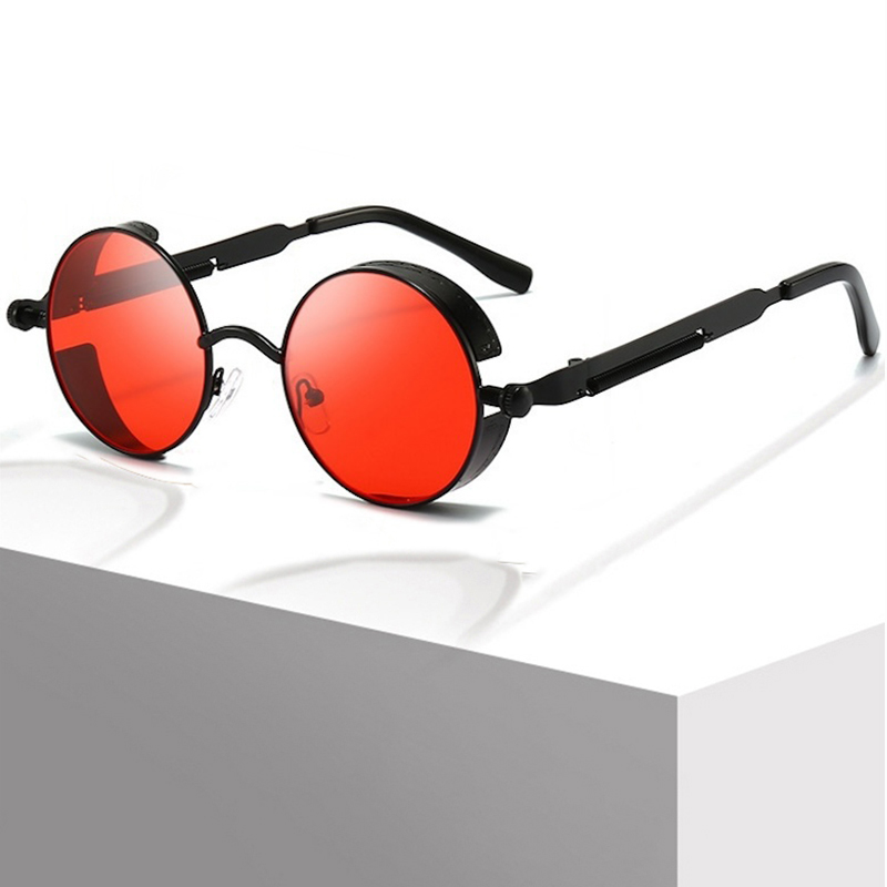 CB Steampunk Sunglasses Round Metal Men Women Fashion Round Glasses Brand Designer Vintage Sun Glasses High Quality Oculos de sol
