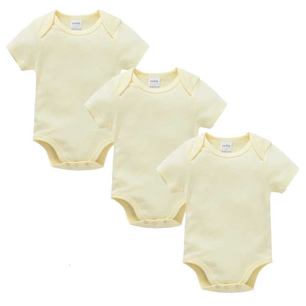3Pcs Baby Boys Clothes 100% Cotton Solid Black Short Sleeve Blank Baby Bodysuits Newborn Jumpsuit Plain 0-24 Months XJ250712