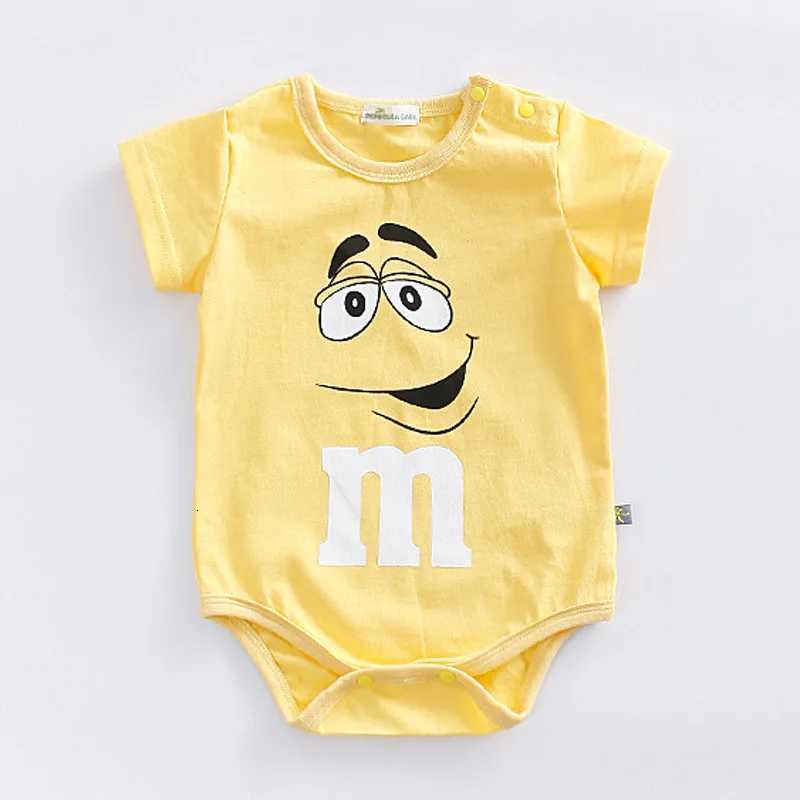 0-24months Baby Clothes Summer Short-sleeved Triangle Climbing Clothes Romper Toddler Costume Cotton Bodysuits Infant Jumpsuit W250712