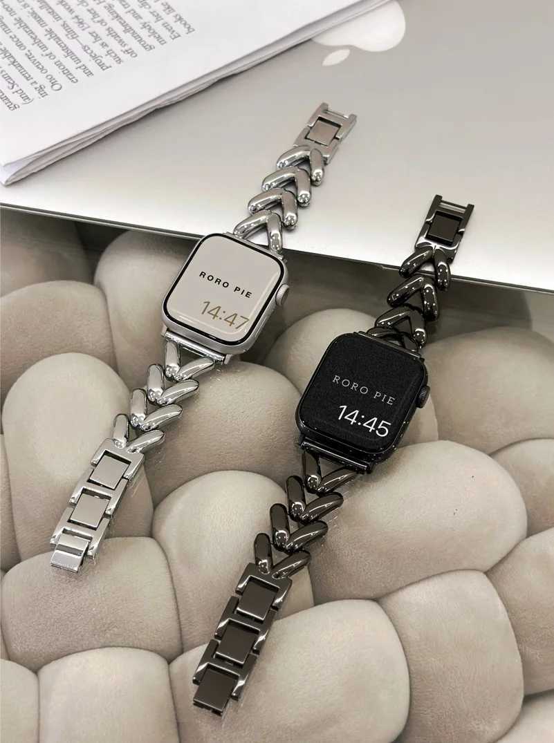 Metal Strap for ple se 40mm Band 44mm 45 38 41 42 49mm Bracelet for i Series 9 tra 8 7 6 5 4 3 watchband Y250712