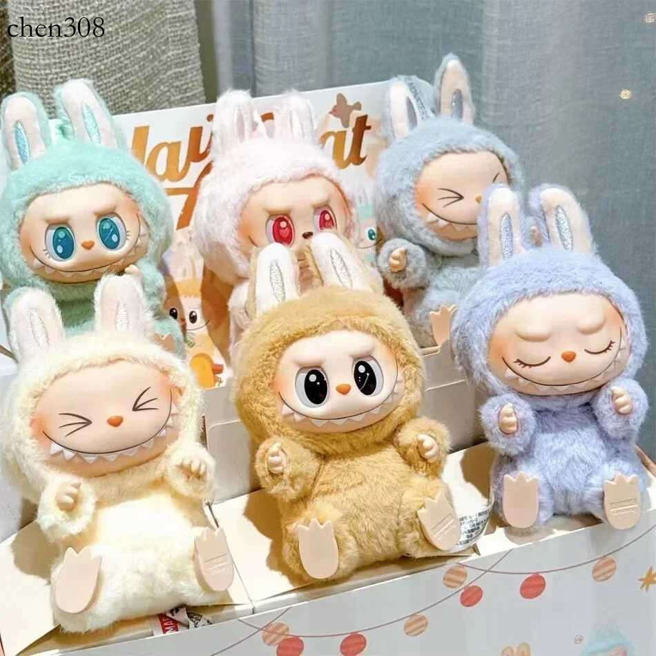 The Monsters Heartbeat aron Enamel Face Blind Box Pvc Figurine Labubu sitting party Kawaii Doll Kid Christmas Gifts dh11003681583