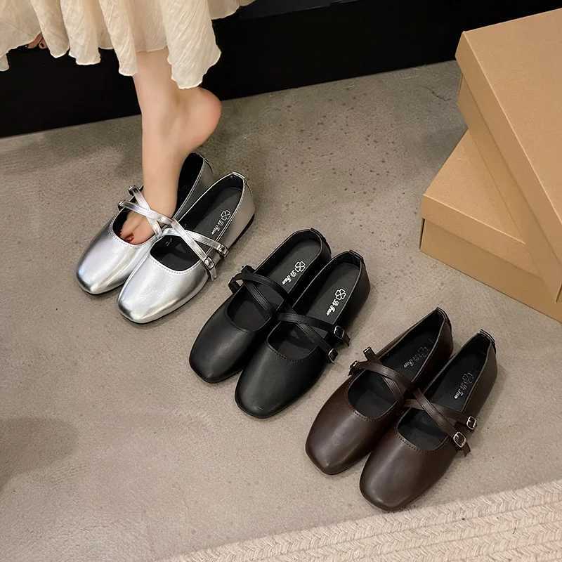 Spring/Summer Elegant Mary Jane Casual Flat Shoes New Fi Soft Comfortable Ballet Shoes Women Shoes for Women XJ250712
