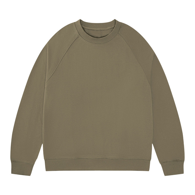 Y6073 Spring and Autumn Pullover Sweatshirt Circle Round Neck Sweatshirt Men's Mid-Neck Long-Sleeved T-Shirt Sweatshirt Autumn and Winter