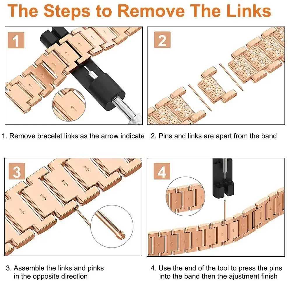 Diamond strap for Samsung Galaxy 7/FE/6/4/Classic/5/pro 45mm 44mm 40mm Metal mm 20mm link Bracelet huei gt 4-3-2 band watchband Y250712