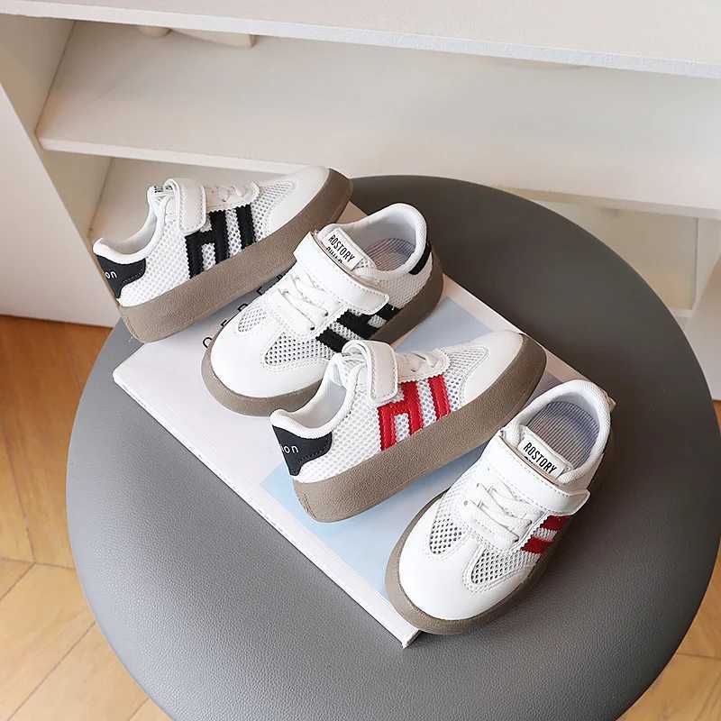 New White Casual Shoes for Baby Boy Girl Children Sneaker Breathable Mesh Fabric Kids Soft Sole Toddler Walking Shoes 1-10 Years XJ250712
