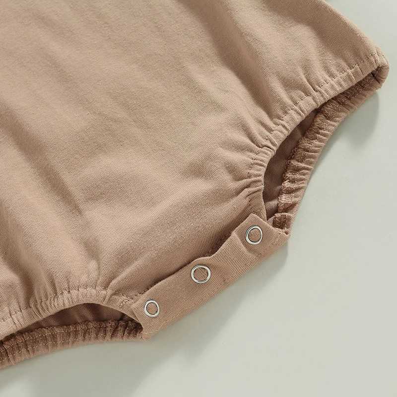 Newborn Baby Romper Summer Crewneck Romper Clothing Solid Casual Loose Jumpsuits Toddler Infant Boy Girl Cotton Playsuit XJ250712
