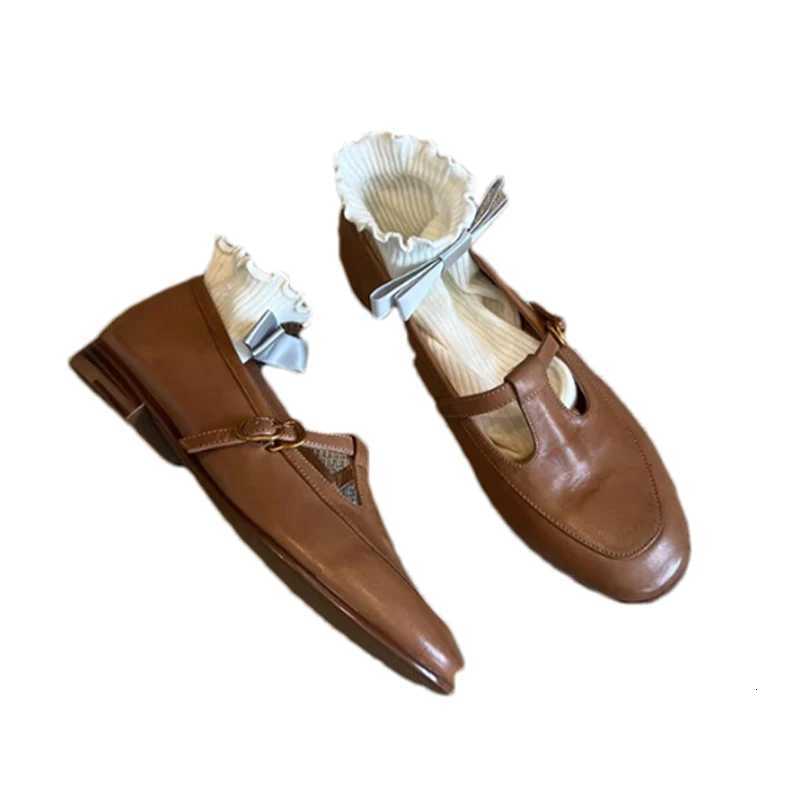 Womens Flats Loafers Shoes Casual Sneakers Shallow Mary Jane Shoes 2025 Summer New Sandals Walking Leather Womens Shoes XJ250712