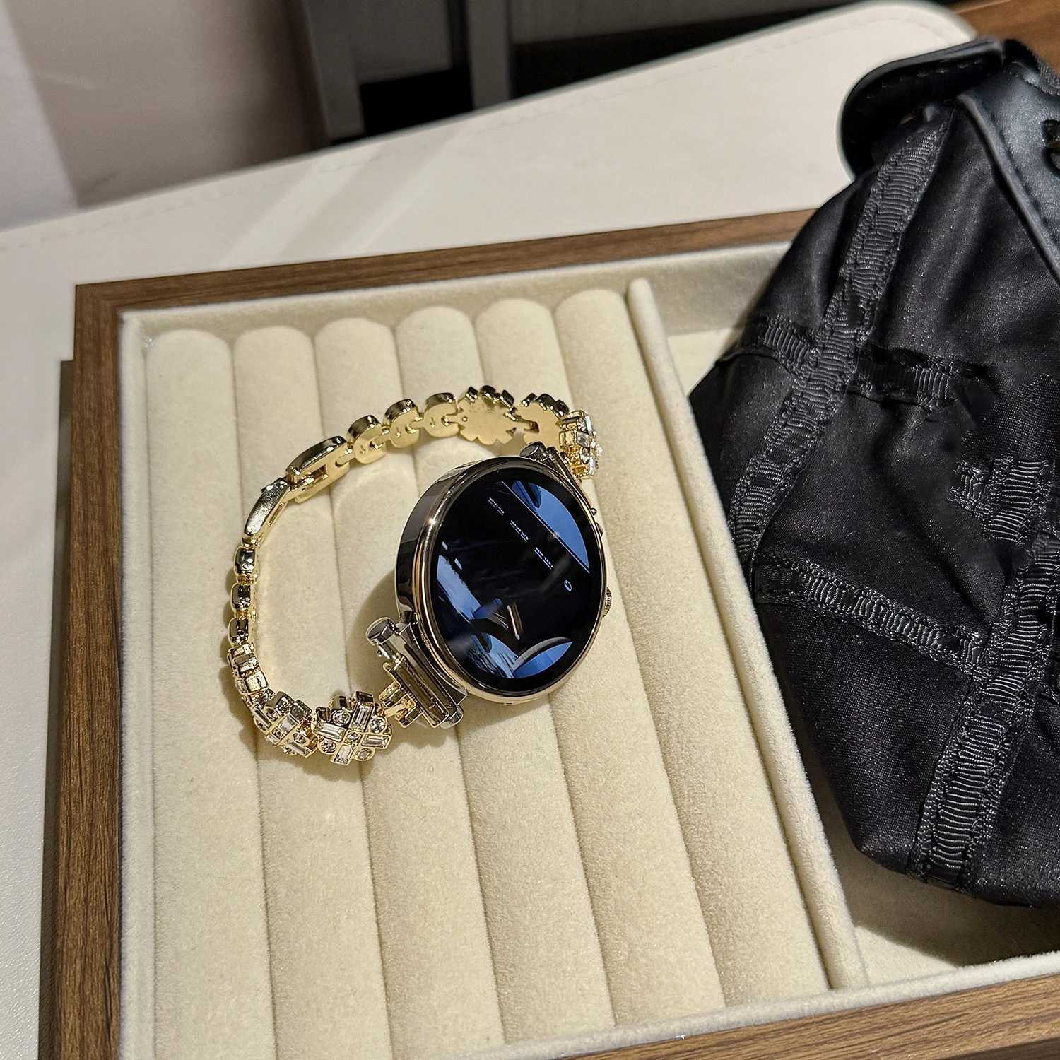 Star n fl diamond band is for 18/20mm wide band for Huei 8/9/10 FIT3 GT4/5 41/46mm shiny luxury band watchband Y250712