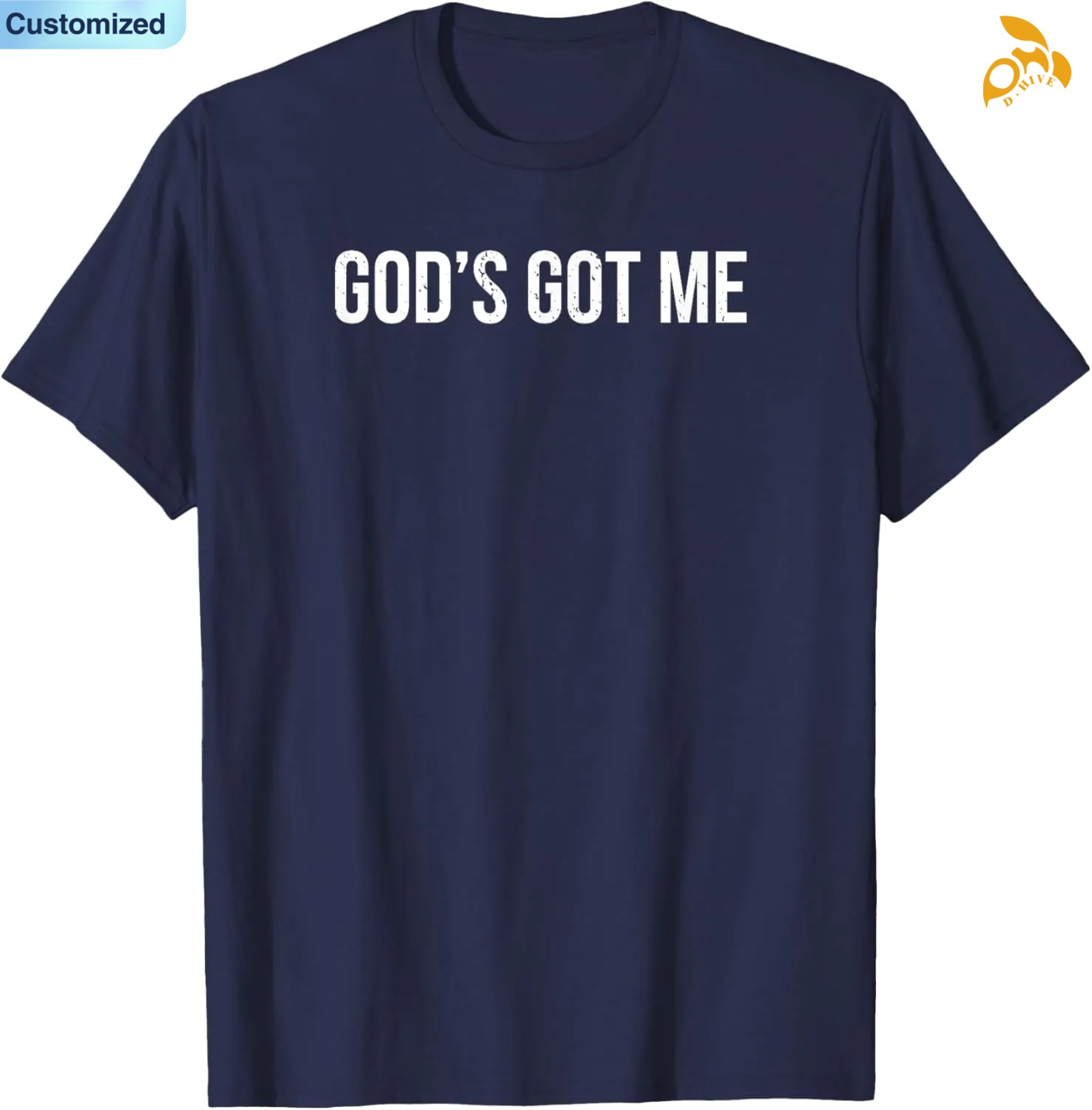 Free shipping for Men's T-Shirts Funny God's Got Me Christian T Shirt high quality many code number options