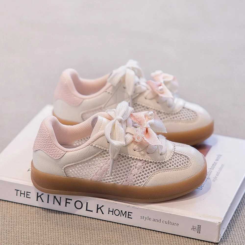Summer Sport Shoes For Girls Mesh Fabric Breathable Teenager Girls Sneakers Anti-slippery Running Shoes For Children XJ250712