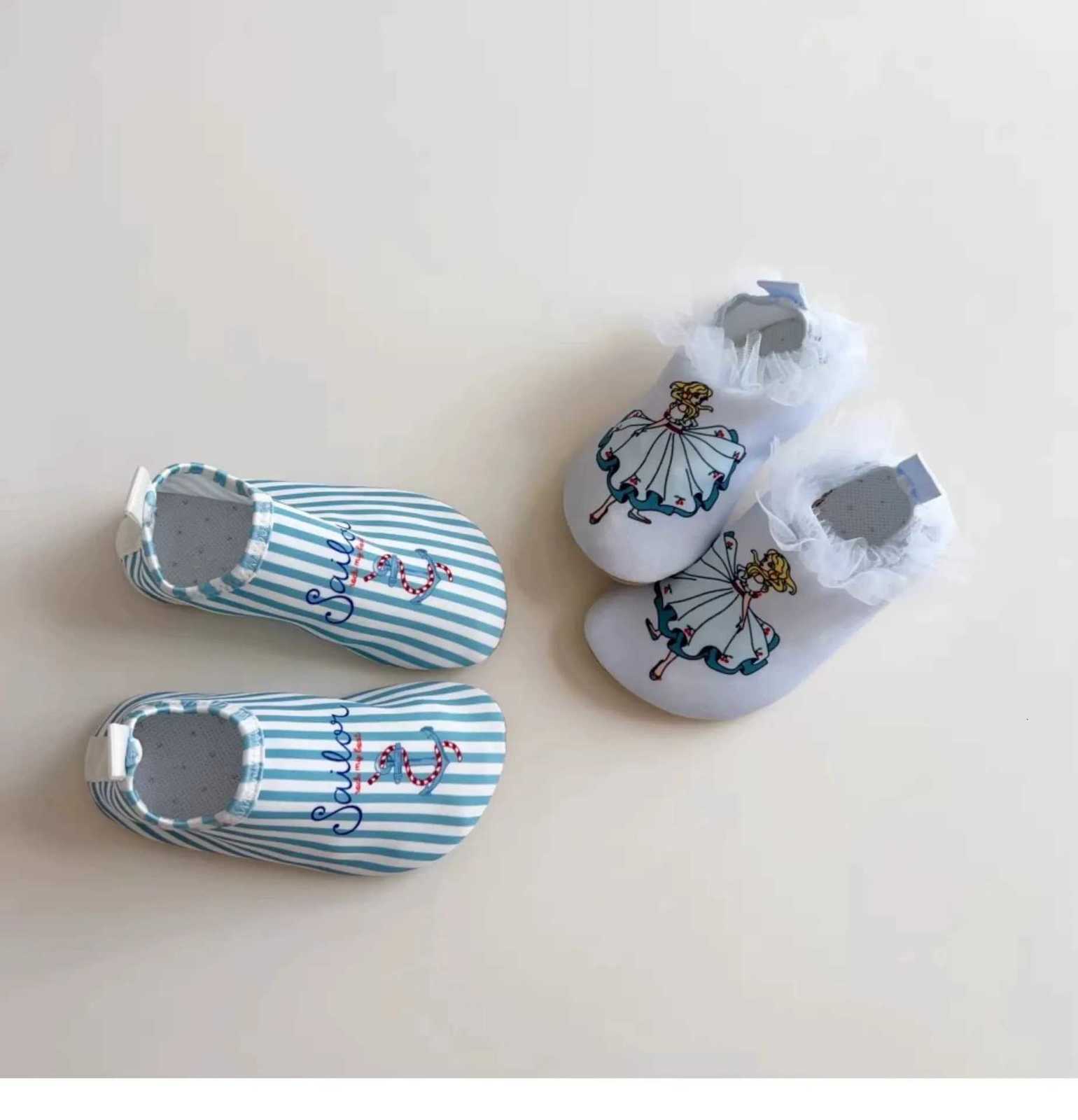 Toddler Kids Swim Water Shoes Non-Slip Quick Dry Barefoot Aqua with Cute Prints Baby Girls Boys Beach Pool Surfing ShoesXJ250712