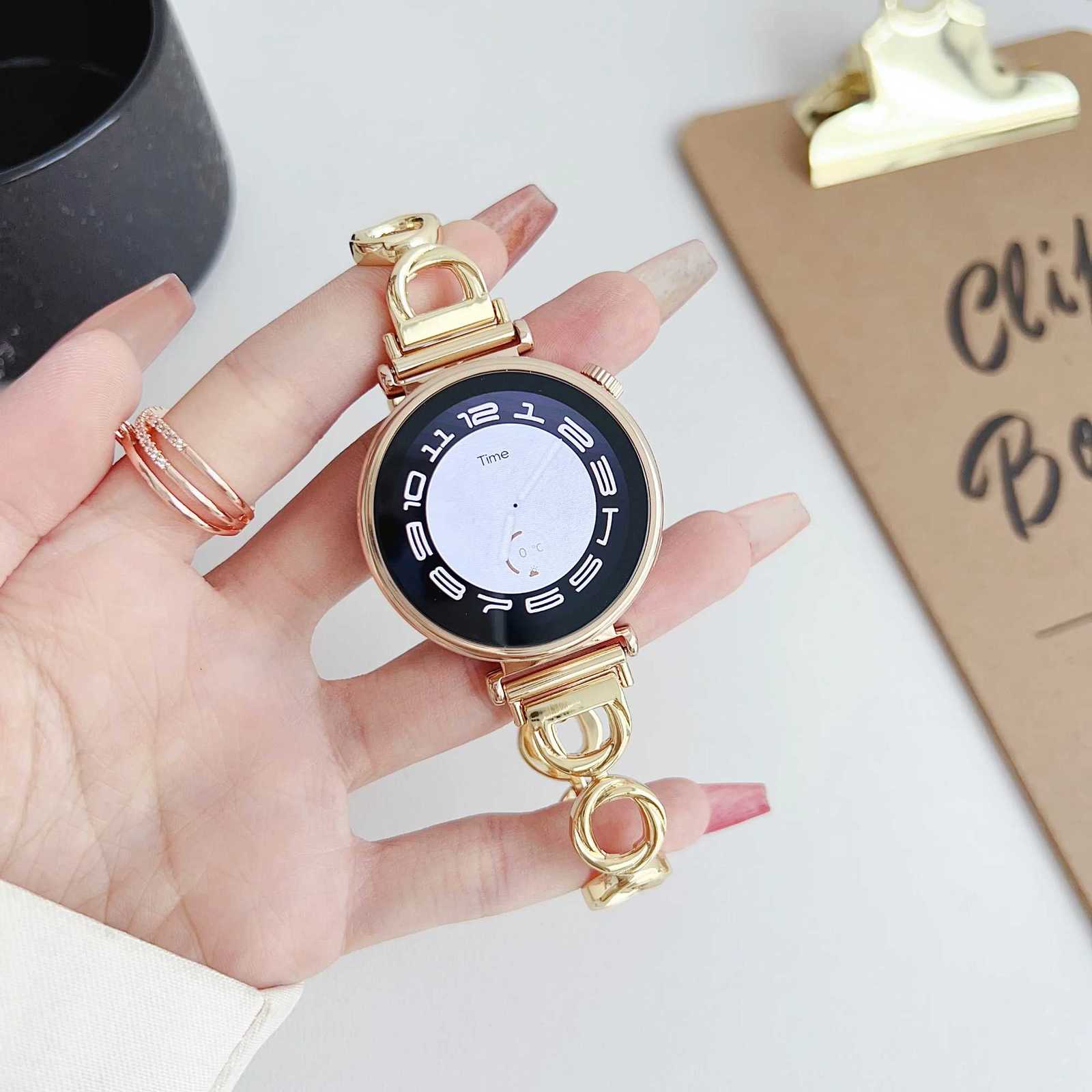 18mm 20mm mm metal strap for Garmin Vivoactive 3 4 4s strap Venu 2 3s SQ Forerunner 645 metal sports strap huei watchband Y250712