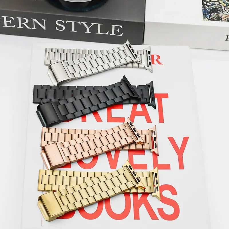 Stainless Steel Strap for Ple Band 45mm 41mm 42mm 46mm 40mm 44mm Tra 49mm Bracelet for I Series 10 9 8 7 6 5 SE 4 watchband Y250712