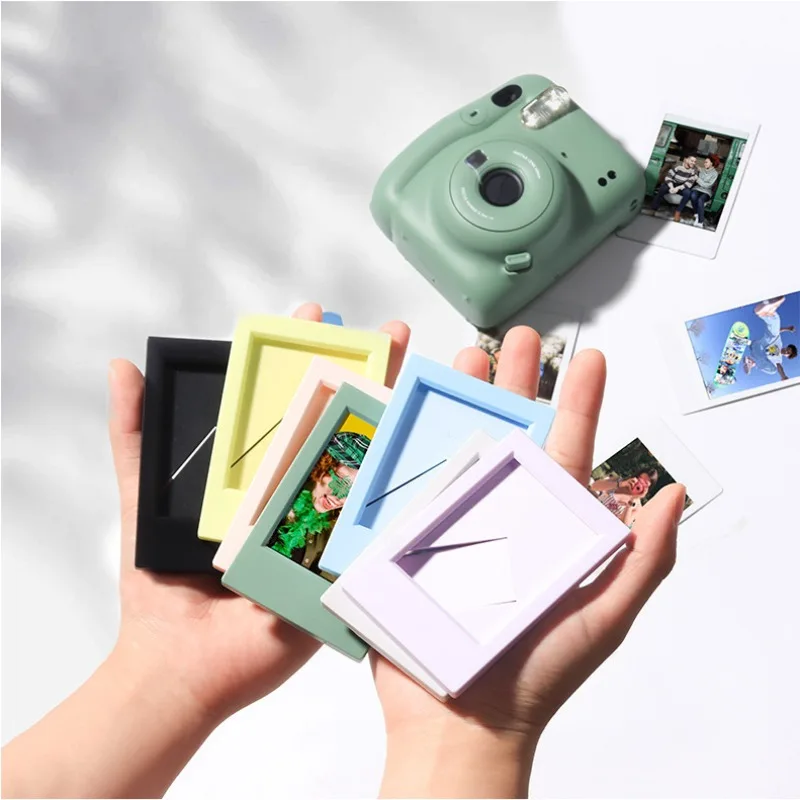 1pc Suitable For Polaroid Mini 3 Inch Classic Vertical Picture Creative Seven-color Set Color Photo Frame Table H260306