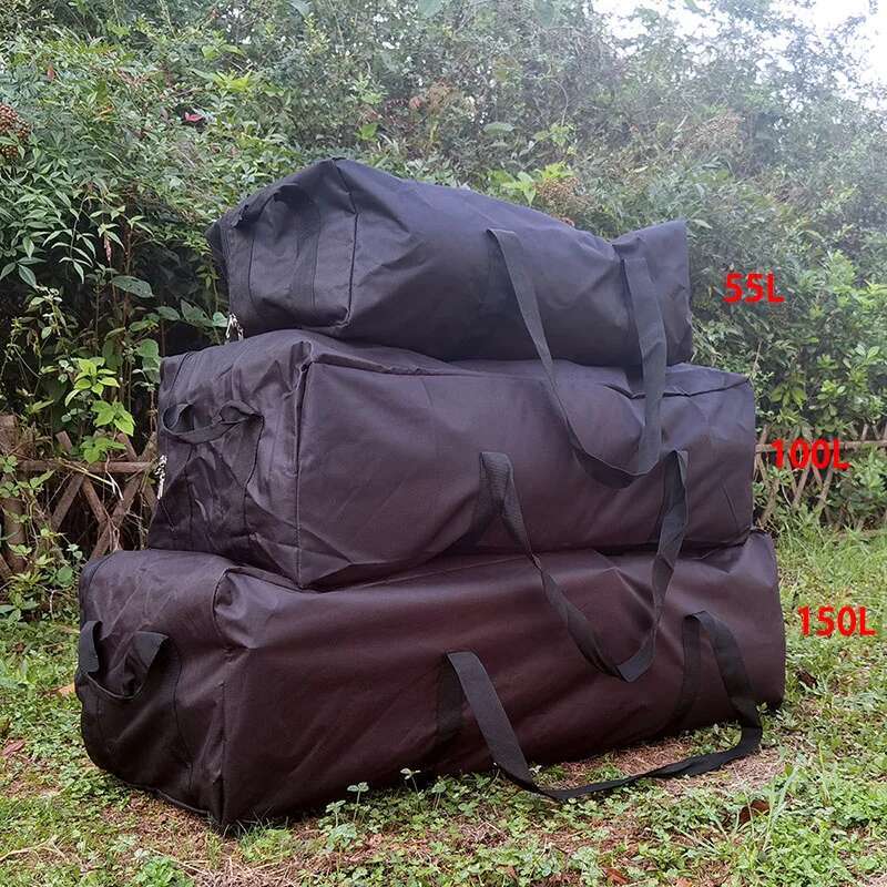 150L 100L 55L Travel Handbag Gym Bag Outdoor Men's Black Large Capacity Fiess Weekend Overnight Waterproof Sport Bags X411D high-quality