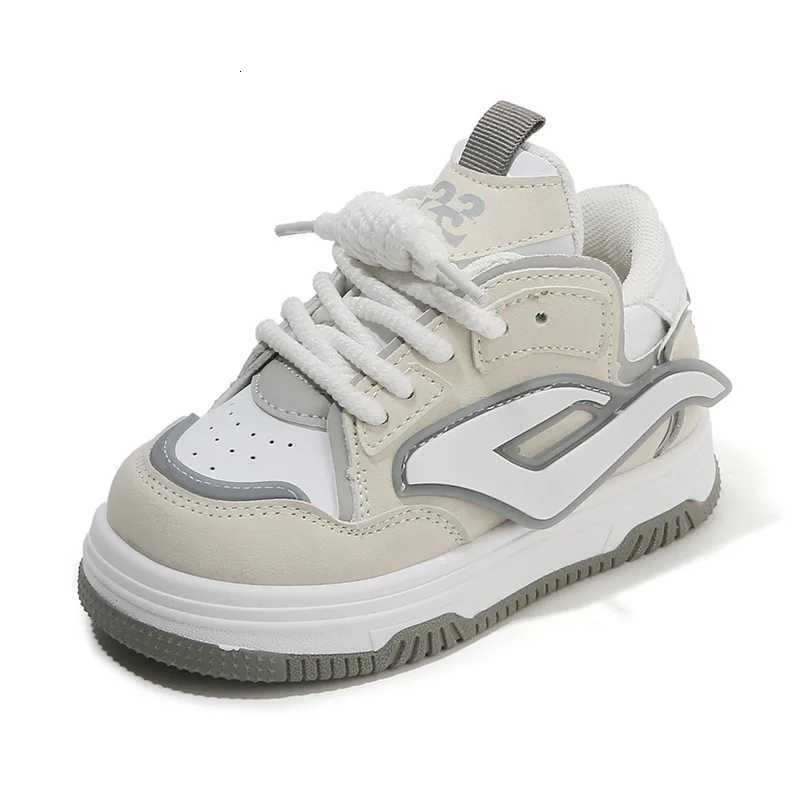 Childrens Sports Shoes Breathable Soft Bottom Casual Board Shoes Boys and Girls Fashion White Shoes Non-slip Baby Bread Shoes XJ250712