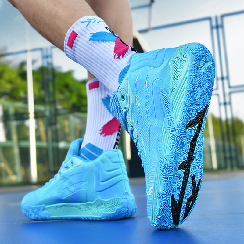 New Basketball Shoes, Outdoor Elastic Rebound, Wear-Resistant, Lightweight Sports Shoes, Handsome Men and Women, Shockproof Practical