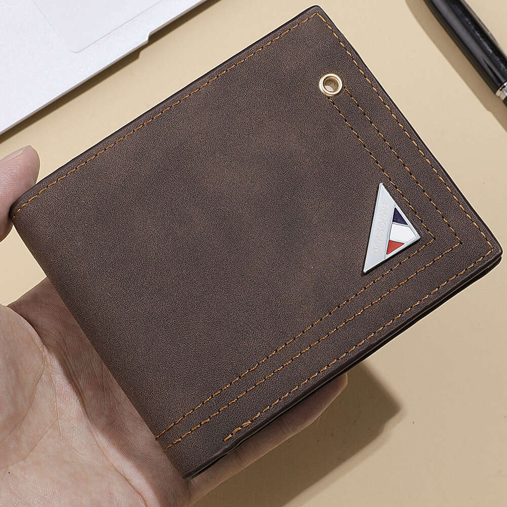 Men's New Multi-Card Slot PU Nubuck Leather Large Capacity Horizontal Wallet wallet designer mens wallet wallet designer mens wallet wallet desig