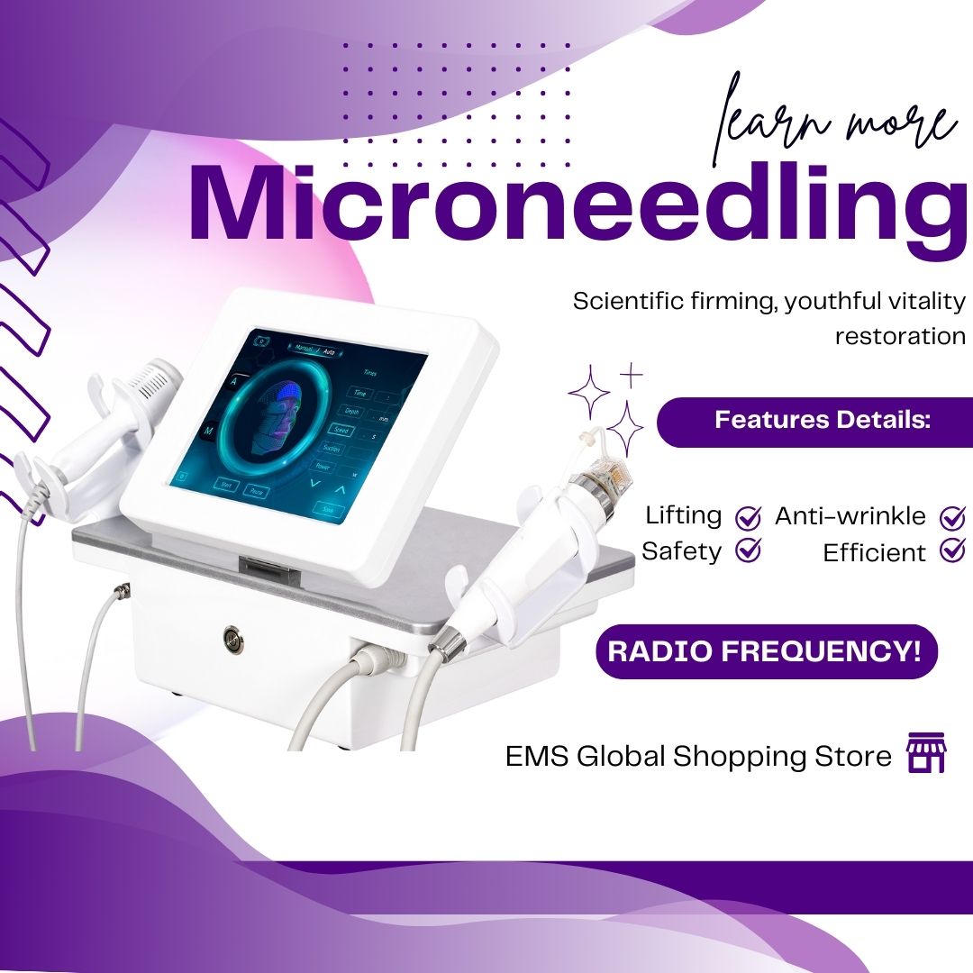 Microneedling RF Machine Skin Lifting Device For Beauty Salon Anti-Wrinkle RF Facial Equipment For Professional Use