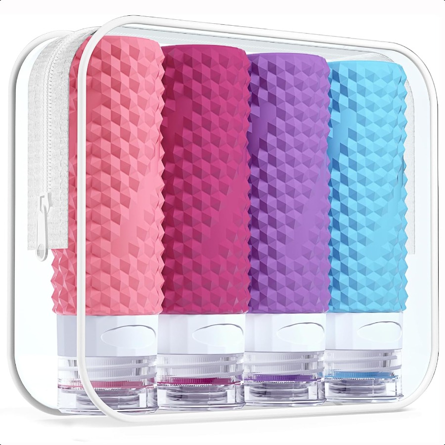 Travel Bottles for Toiletries Tsa Approved 3oz Travel Bottles BPA Free Leak Proof Travel Size Toiletry Containers Refillable