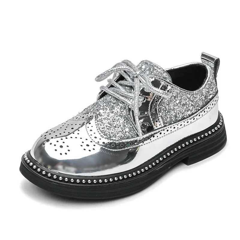 Boys Leather Shoes Spring Autumn Kids New Primary School Black British Style Shoes Children Soft Soles Performance Casual Shoes XJ250712
