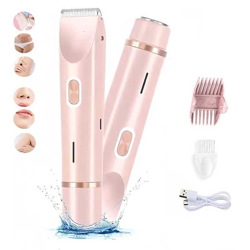 1 Waterproof Dual Hair Removal Wen Electric Shaver Body Eator Trimmer 2 In 1 Painless Bikini Shaver For Wen G250712