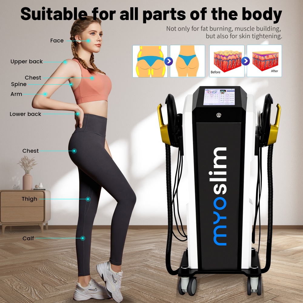 6500W HIEMT RF High Intensity Vibration Pulse Electromagnetic Body Shaping Professional Muscle Growth And Fat Burning MYOSILM