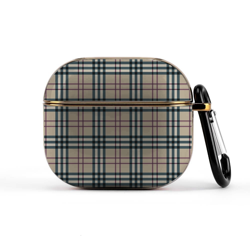 ddmythur Apple Earphone Accessories Headset AirPods 3 Cover Case earphones Pattern shell plaid pattern on an apple airpods airpod case
