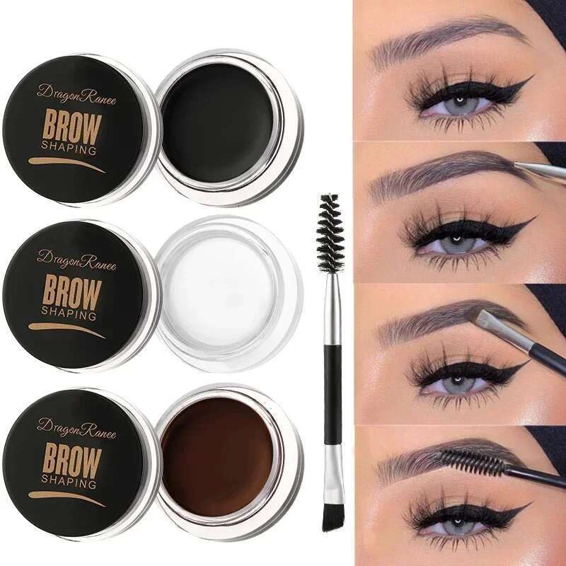 Matte Brown Black Wild Cream 3D Natural Tint Eyebrow Enhancers Gel Wax Waterproof Lasting Eye Makeup Cosmetic Tools X250712