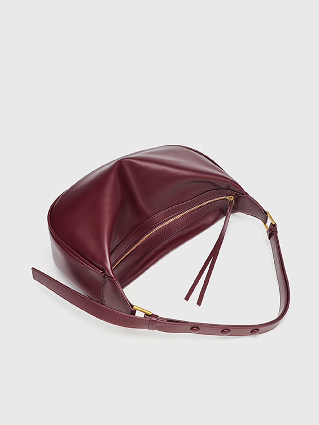 2025 new fashionable high-end texture single shoulder crossbody bag, versatile and niche design, underarm dumpling bag, light lu