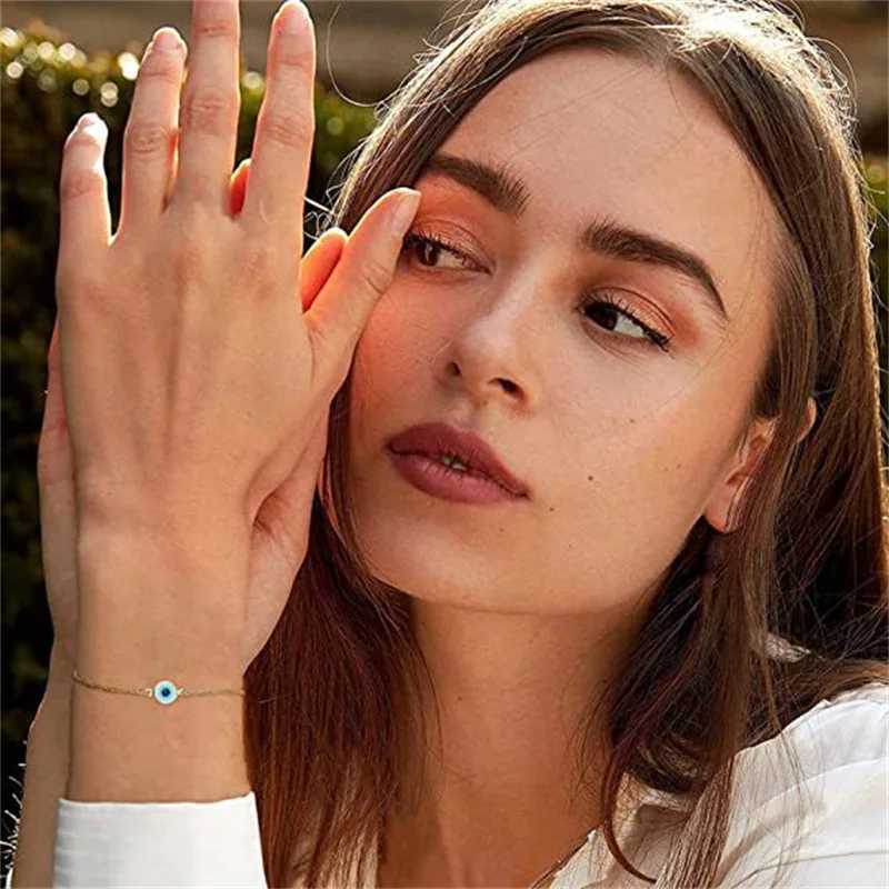 Fashion Turkish Evil Eye Gold Color For Women Men Handmade Zircon Waist Chains Set Good Luck Party Jewelry Trendy Gift Z250711