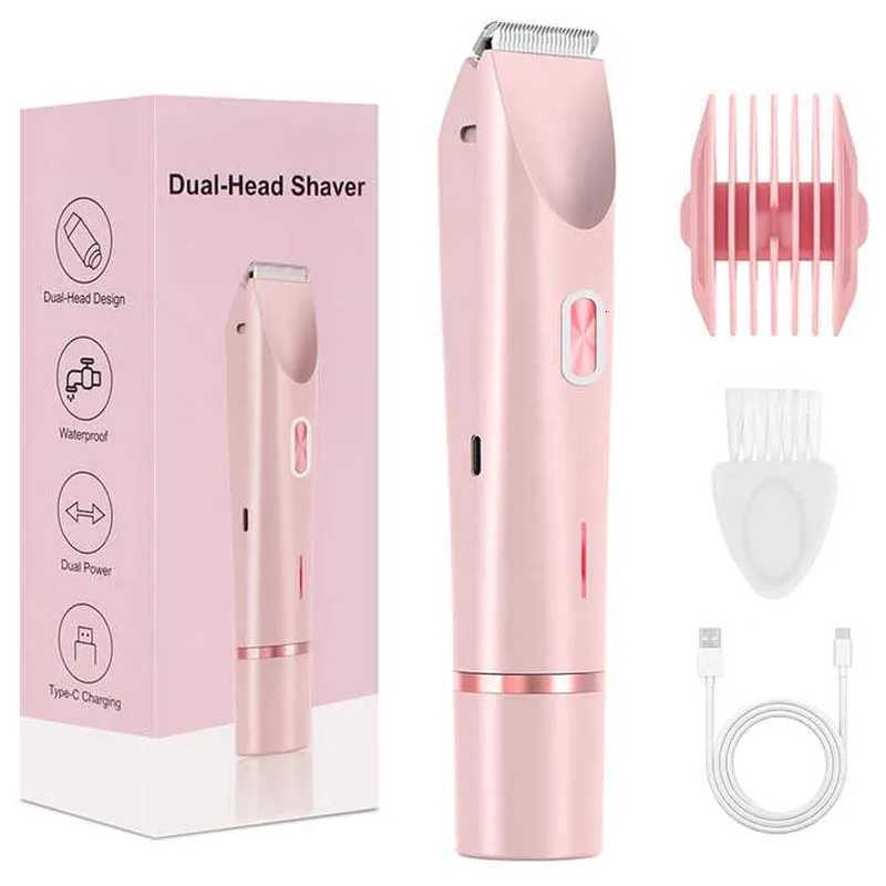 1 Waterproof Dual Hair Removal Wen Electric Shaver Body Eator Trimmer 2 In 1 Painless Bikini Shaver For Wen G250712
