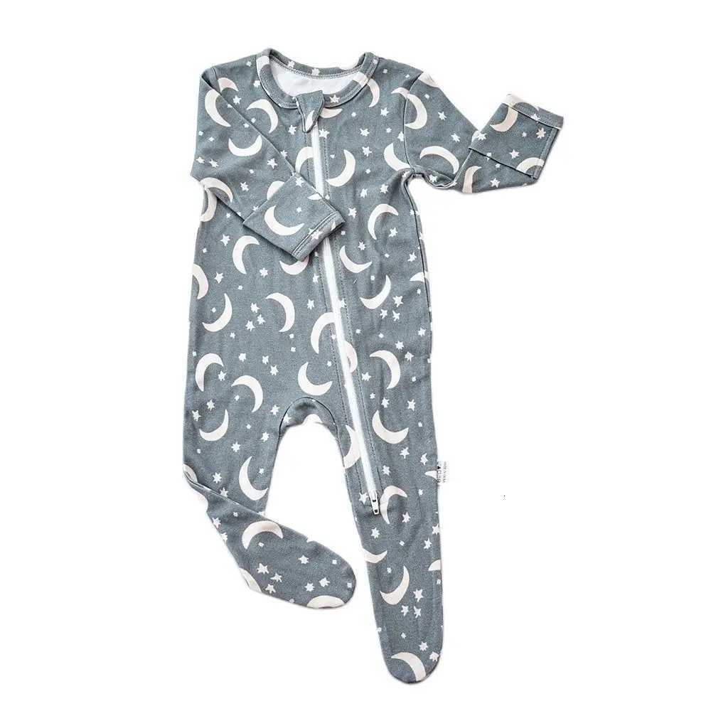 HappyFlute New Long-sleeve Bamboo Cotton Wrapped Foot Jumpsuit Baby Romper Spring and Summer Baby Boy Girls Newborn Clothing XJ250712