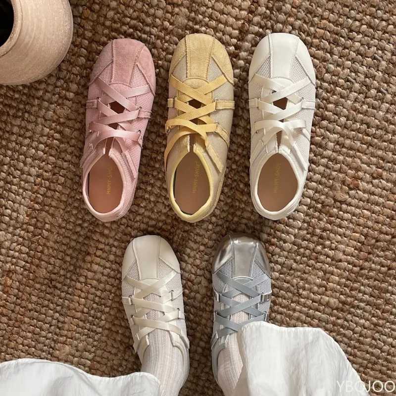 Summer New Trend Casual Comfort Sport Shoes Walking Soft-soled Shoes Elegant Minimalist Women Flats Fi Versatile Sneakers XJ250712