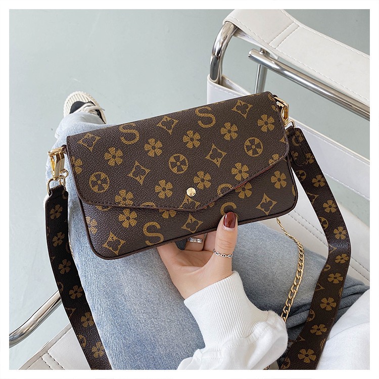 Envelope bag new vintage old flowers all go with senior sense chain mini cross-body bag small square bag