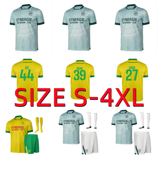 2024 2025 2026 Nantais Maillots FC Nantes soccer jerseys 24 25 26 BLAS COCO SIMON CHIRIVELLA GUESSAND SISSOKO ACHI FABIO PALLOIS maillot Football Shirt men kids Kit