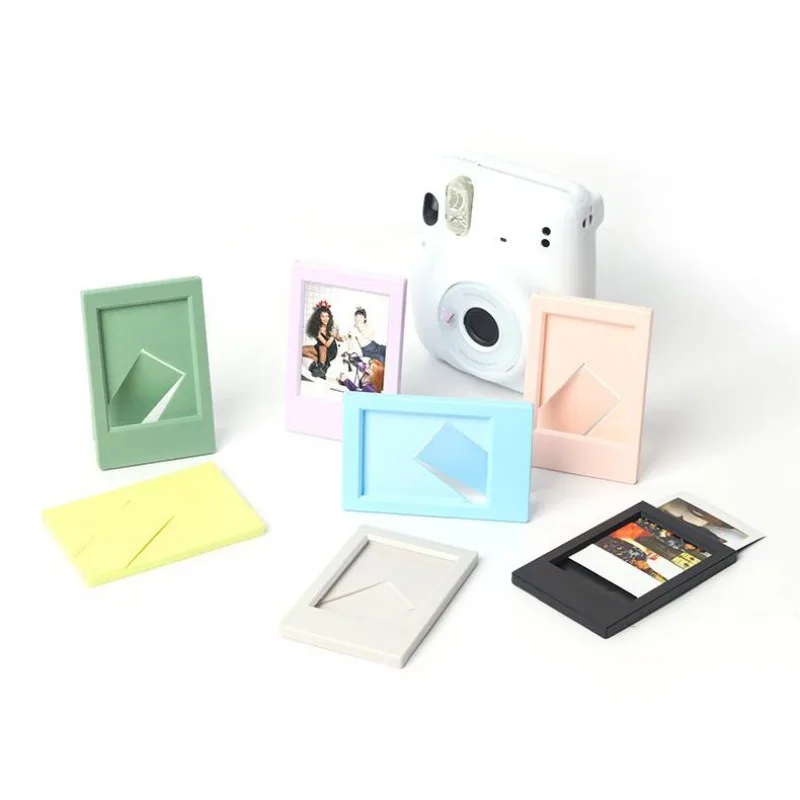 1pc Suitable For Polaroid Mini 3 Inch Classic Vertical Picture Creative Seven-color Set Color Photo Frame Table H260306