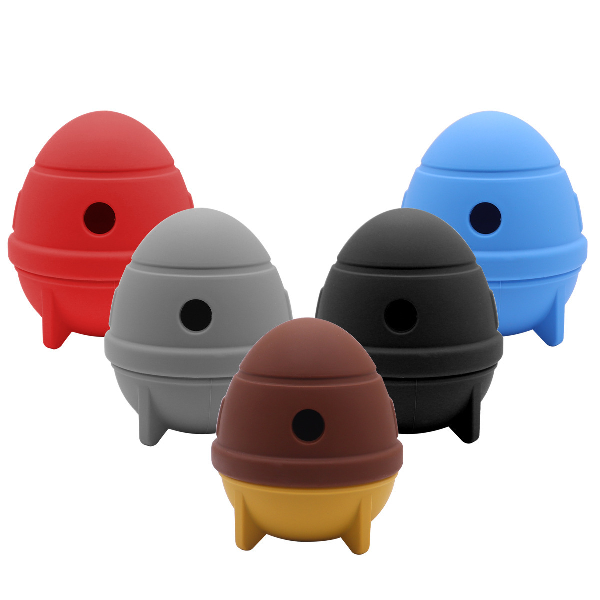 Pet Chew-Resistant Ball Silicone Teething Educational Dog Self-Entertainment Boredom Relief Treat Dispensing Toy