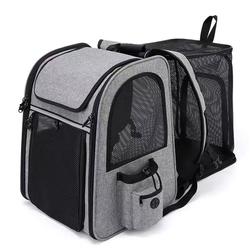 Cat bag - Portable dual-shoulder expandable large-capacity backpack for pets, with breathable design suitable for cats.