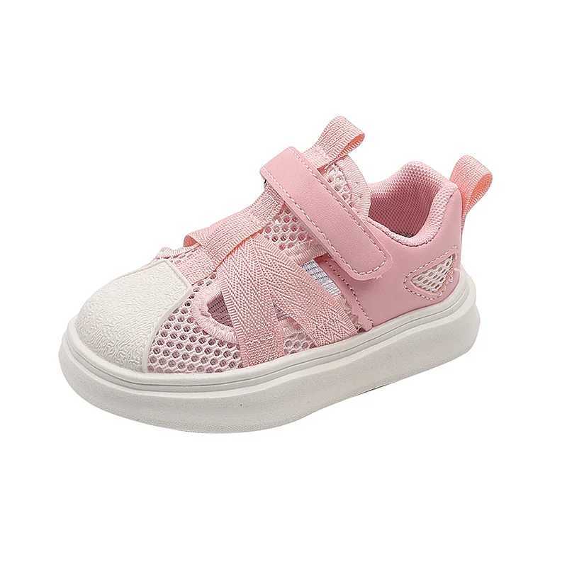 Childrens Mesh Sneakers Spring and Summer New Shell Head Soft Bottom Non-slip Board Shoes in Small Children with Casual Shoes XJ250712