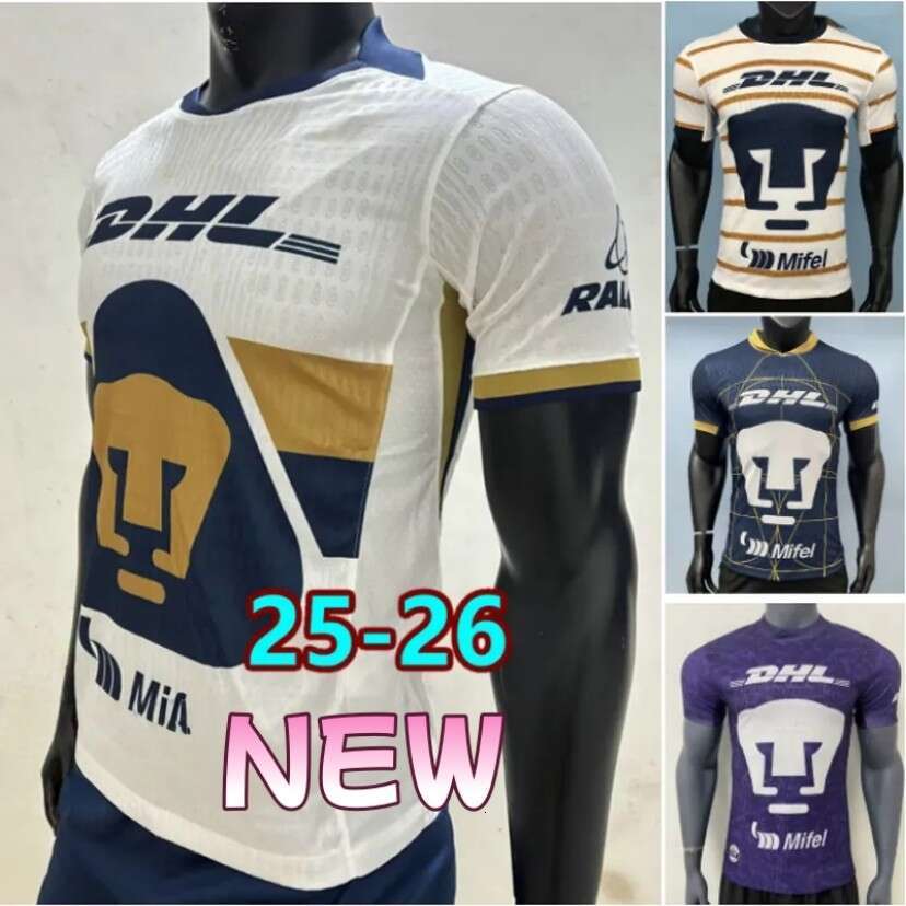 25 26 Liga MX FC UNAM Soccer Jerseys Fans Player Version 2025 home away 3rd SAIO J.RODRIGUEZ football shirt kids kits L.LOPEZ AMAURY G. camisetas DINENNO H.MERITAO